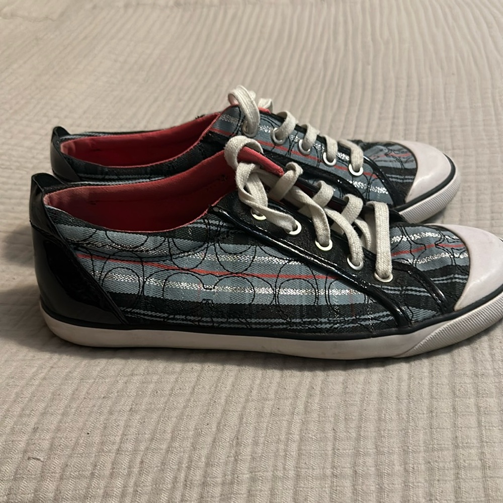 Beautiful coach, Chuck Taylor type shoes size 9!